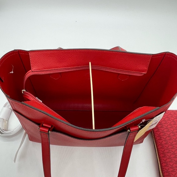 Michael Kors Large Maude Large 3 in 1 Tote Bag Flame - Picture 12 of 16